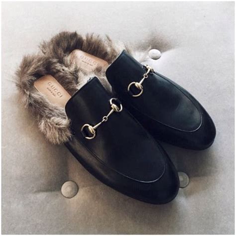 gucci loafers fluffy